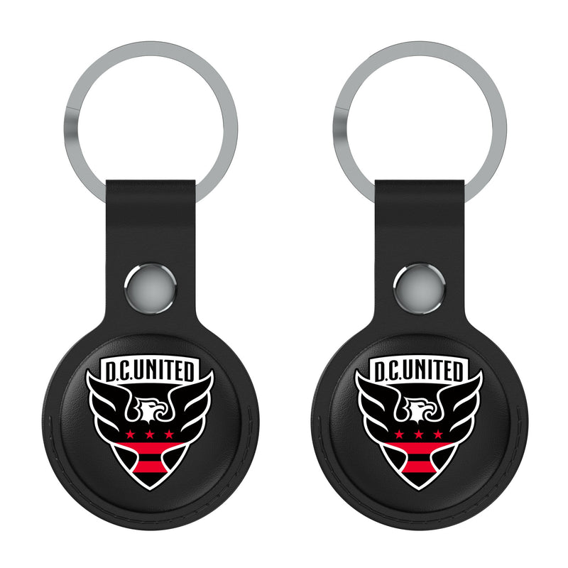 DC United  Insignia AirTag Black Airtag Holder 2-Pack Flat.Jpg