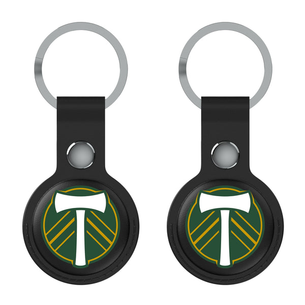 Portland Timbers   Insignia AirTag Black Airtag Holder 2-Pack Flat.Jpg