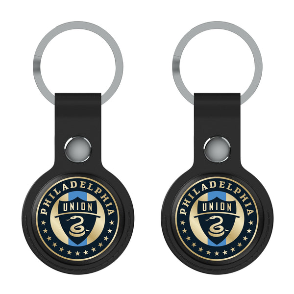 Philadelphia Union   Insignia AirTag Black Airtag Holder 2-Pack Flat.Jpg