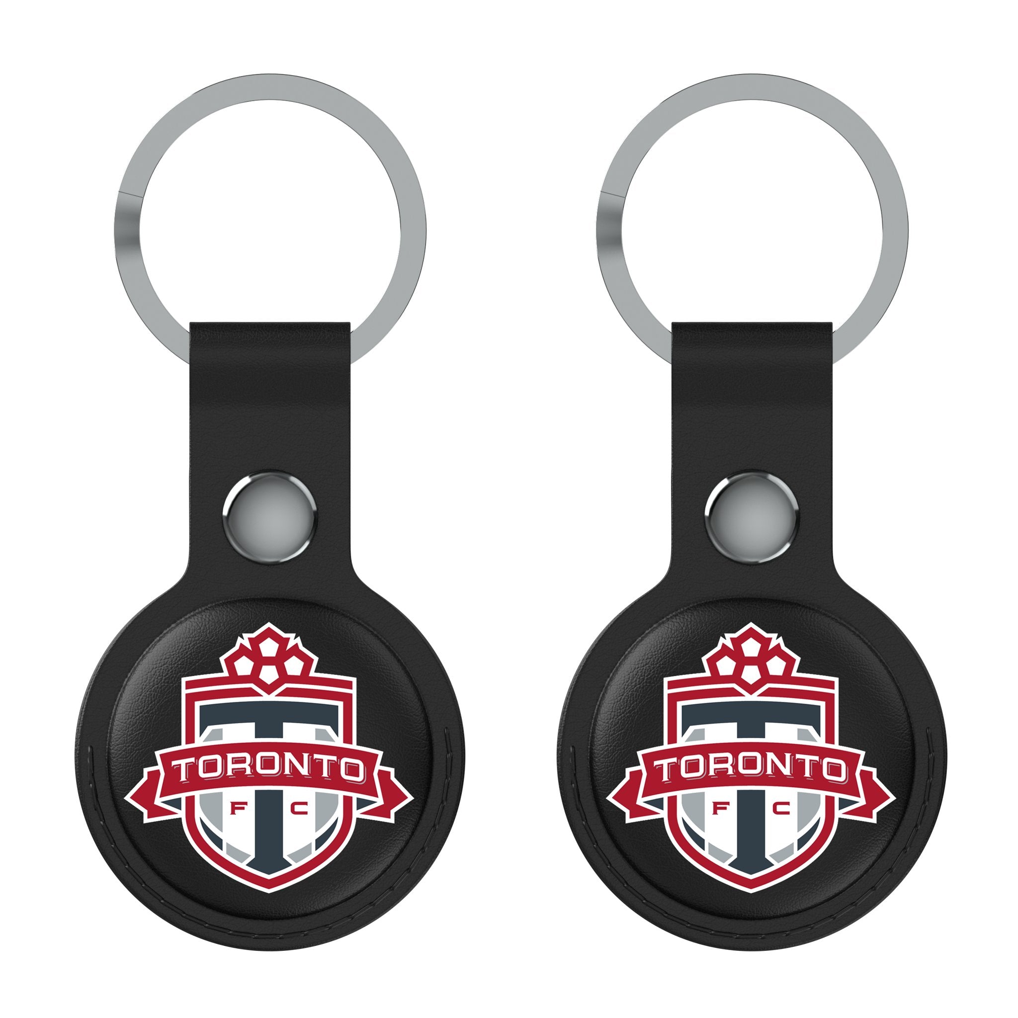 Toronto FC   Insignia AirTag Black Airtag Holder 2-Pack Flat.Jpg