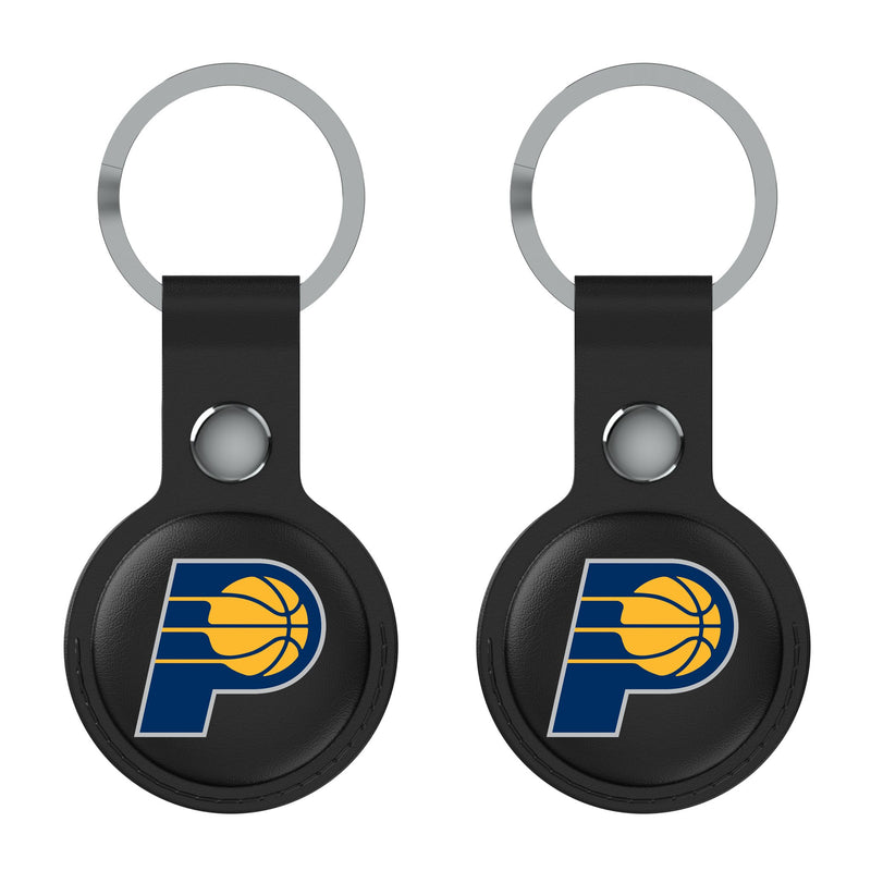 Indiana Pacers Insignia AirTag Black Airtag Holder 2-Pack Flat.Jpg