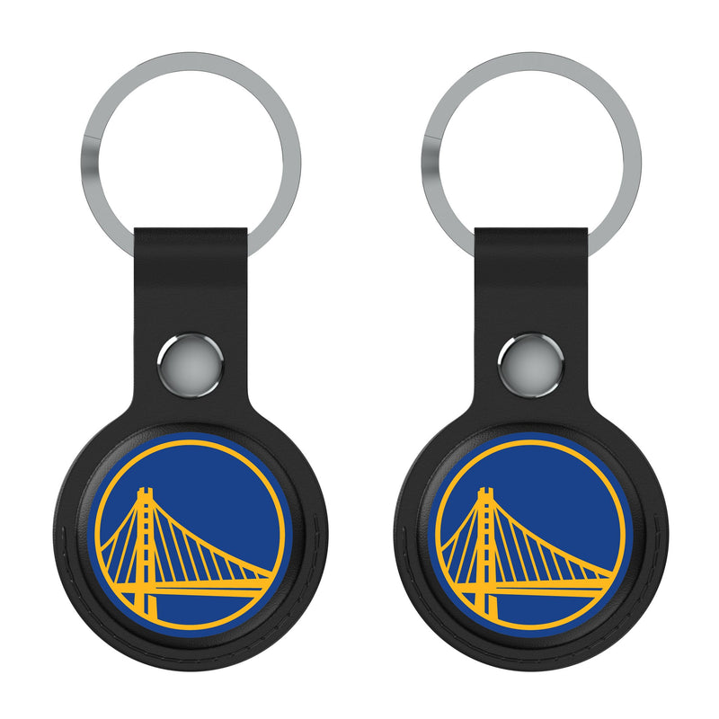 Golden State Warriors Insignia AirTag Black Airtag Holder 2-Pack Flat.Jpg