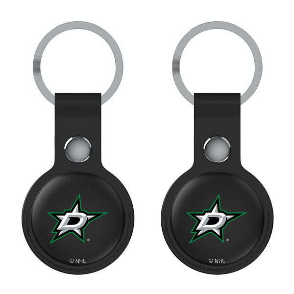 Dallas Stars Insignia AirTag Black Airtag Holder 2-Pack Flat.Jpg