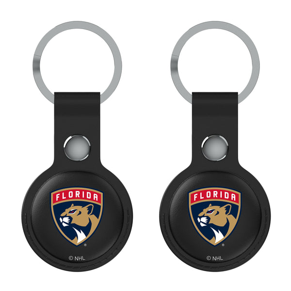 Florida Panthers Insignia AirTag Black Airtag Holder 2-Pack Flat.Jpg