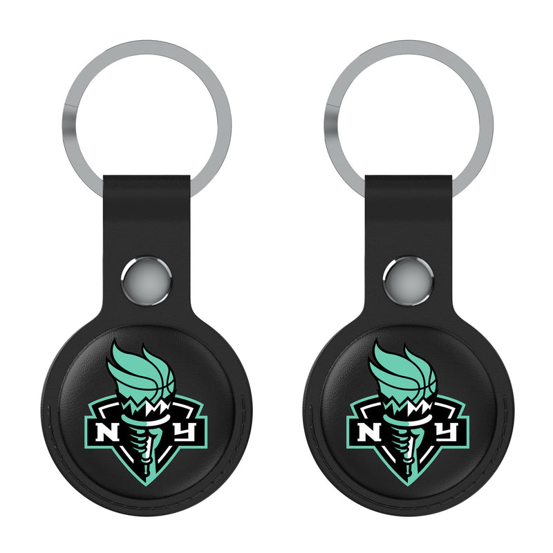 New York Liberty Insignia AirTag Black Airtag Holder 2-Pack Flat.Jpg