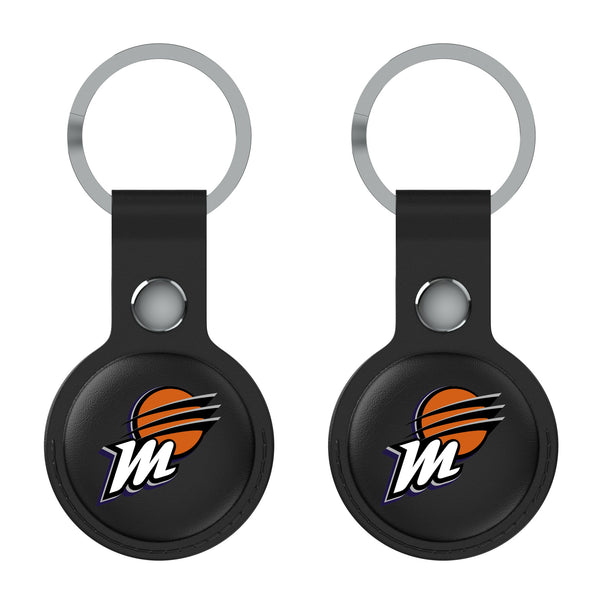 Phoenix Mercury Insignia AirTag Black Airtag Holder 2-Pack Flat.Jpg