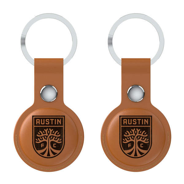 Austin FC  Burn AirTag Brown Airtag Holder 2-Pack Flat.Jpg