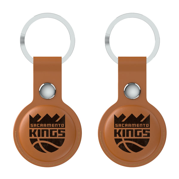 Sacramento Kings Burn AirTag Brown Airtag Holder 2-Pack Flat.Jpg