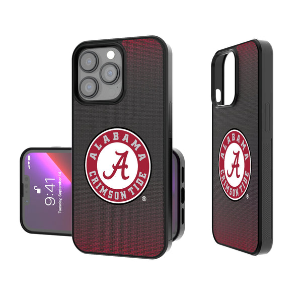 Alabama Crimson Tide Linen iPhone Bump Phone Case