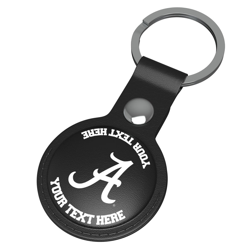 University of Alabama Crimson Tide Script A Personalized Insignia AirTag Black Airtag Holder Iso.Jpg