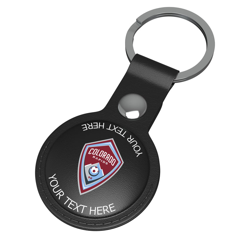 Colorado Rapids Personalized Insignia AirTag Black Airtag Holder Iso.Jpg