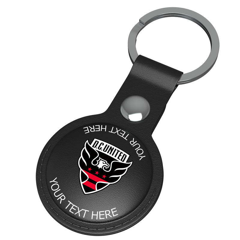 DC United Personalized Insignia AirTag Black Airtag Holder Iso.Jpg