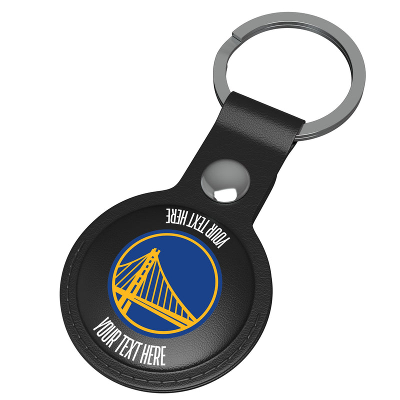 Golden State Warriors Personalized Insignia AirTag Black Airtag Holder Iso.Jpg