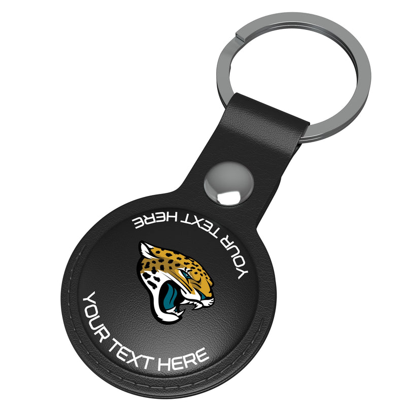 Jacksonville Jaguars Personalized Insignia AirTag Black Airtag Holder Iso.Jpg