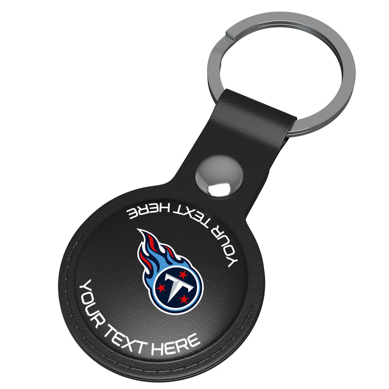 Tennessee Titans Personalized Insignia AirTag Black Airtag Holder Iso.Jpg