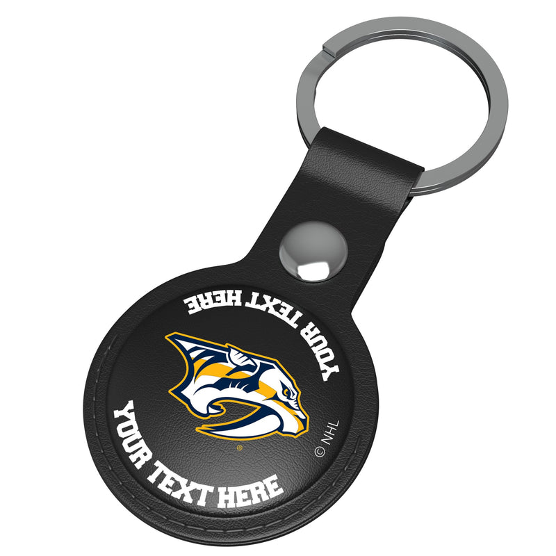 Nashville Predators Personalized Insignia AirTag Black Airtag Holder Iso.Jpg