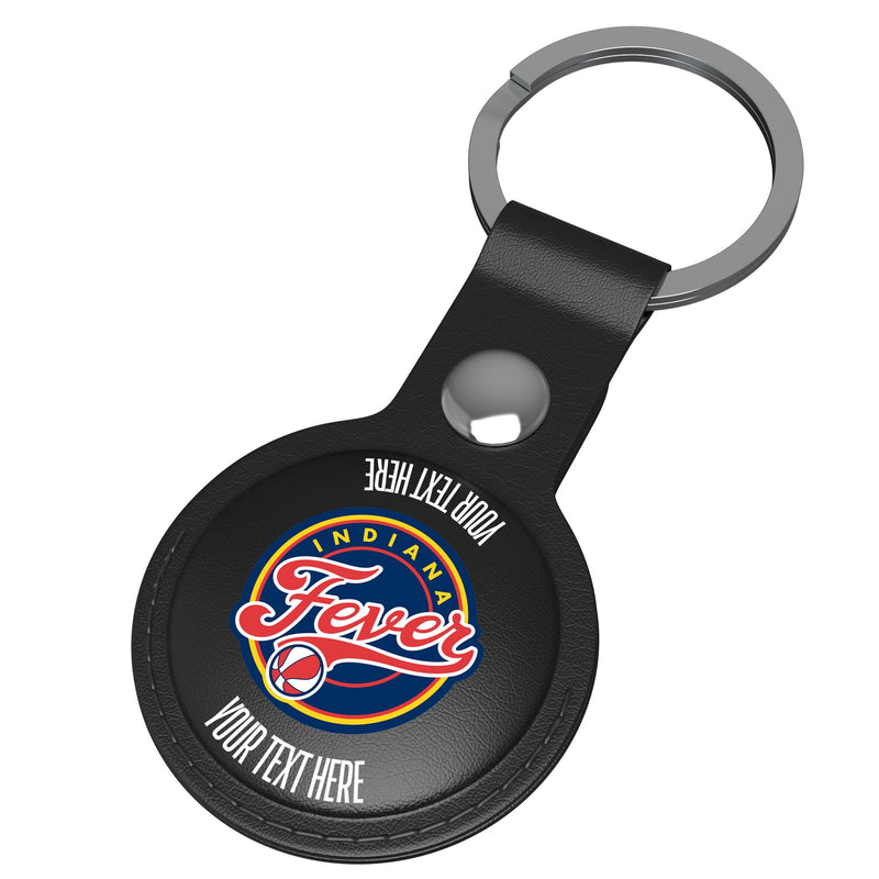 Indiana Fever Personalized Insignia AirTag Black Airtag Holder Iso.Jpg