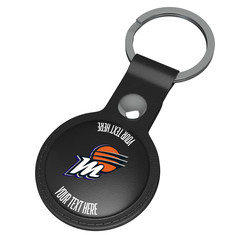 Phoenix Mercury Personalized Insignia AirTag Black Airtag Holder Iso.Jpg