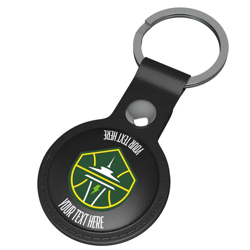 Seattle Storm Personalized Insignia AirTag Black Airtag Holder Iso.Jpg