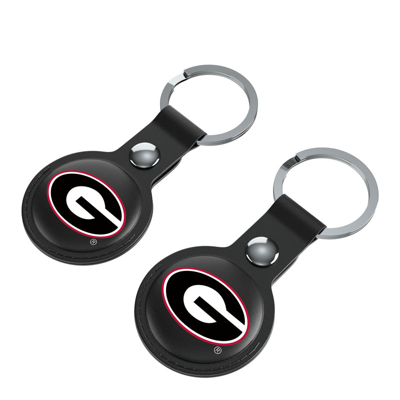 University of Georgia Bulldogs Insignia AirTag Black Airtag Holder 2-Pack Iso.Jpg