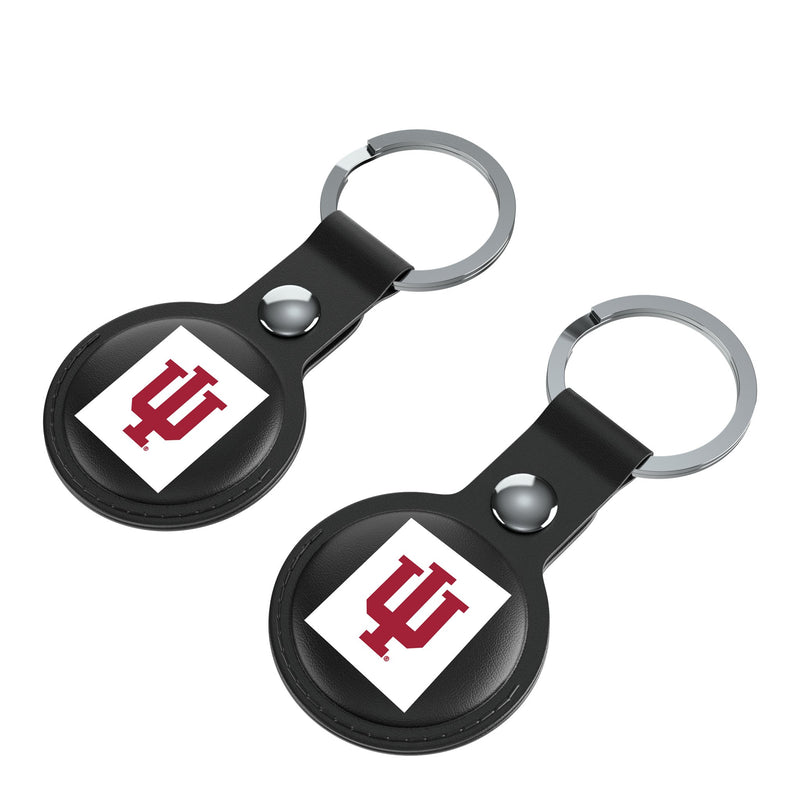 Indiana University Hoosiers Insignia AirTag Black Airtag Holder 2-Pack Iso.Jpg