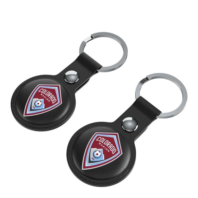 Colorado Rapids  Insignia AirTag Black Airtag Holder 2-Pack Iso.Jpg