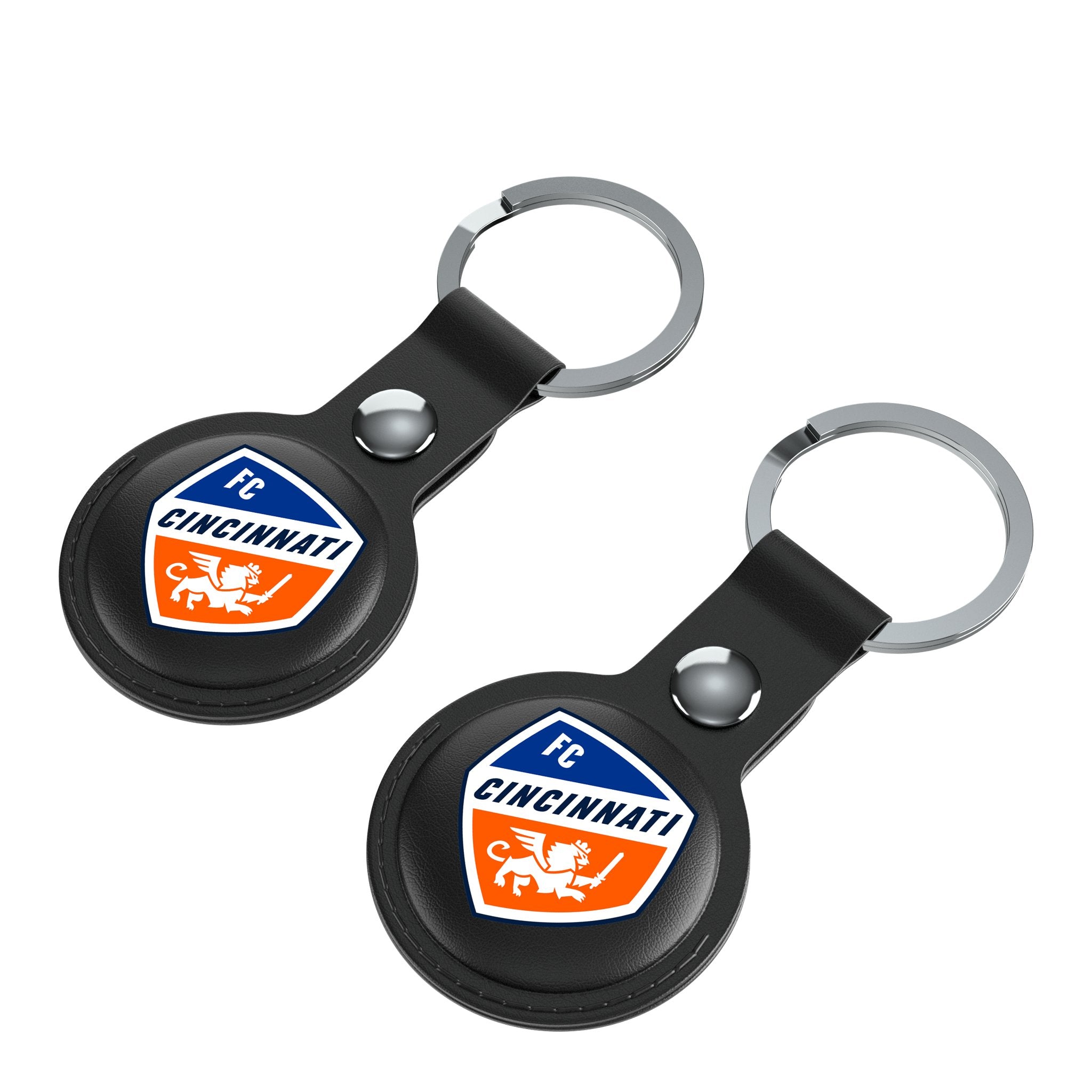 FC Cincinnati  Insignia AirTag Black Airtag Holder 2-Pack Iso.Jpg