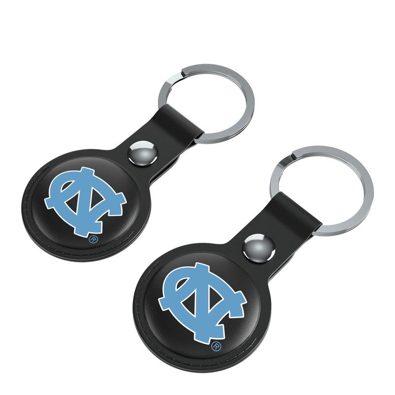 North Carolina Tar Heels Insignia AirTag Black Airtag Holder 2-Pack Iso.Jpg