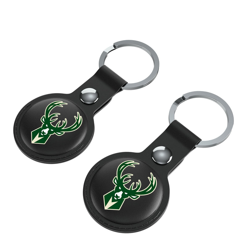 Milwaukee Bucks Insignia AirTag Black Airtag Holder 2-Pack Iso.Jpg