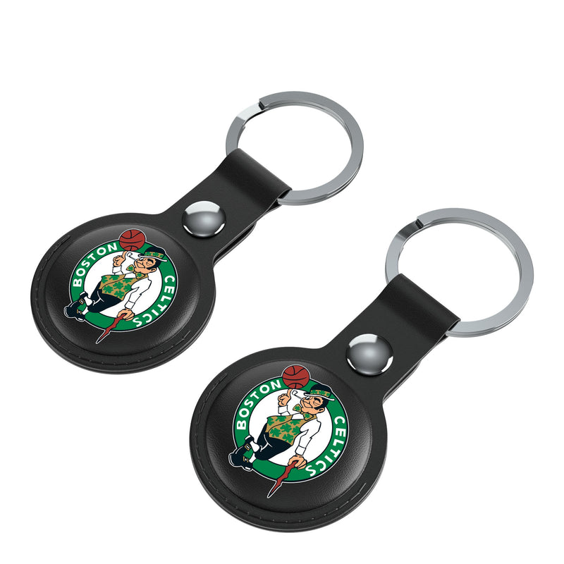 Boston Celtics Insignia AirTag Black Airtag Holder 2-Pack Iso.Jpg