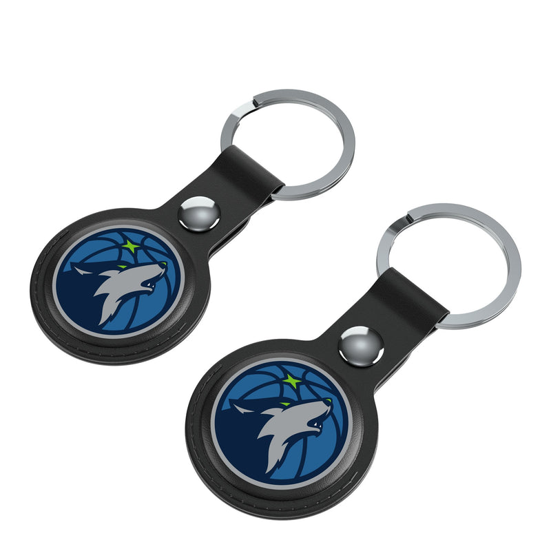 Minnesota Timberwolves Insignia AirTag Black Airtag Holder 2-Pack Iso.Jpg