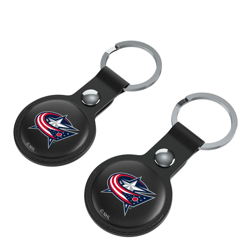 Columbus Blue Jackets Insignia AirTag Black Airtag Holder 2-Pack Iso.Jpg