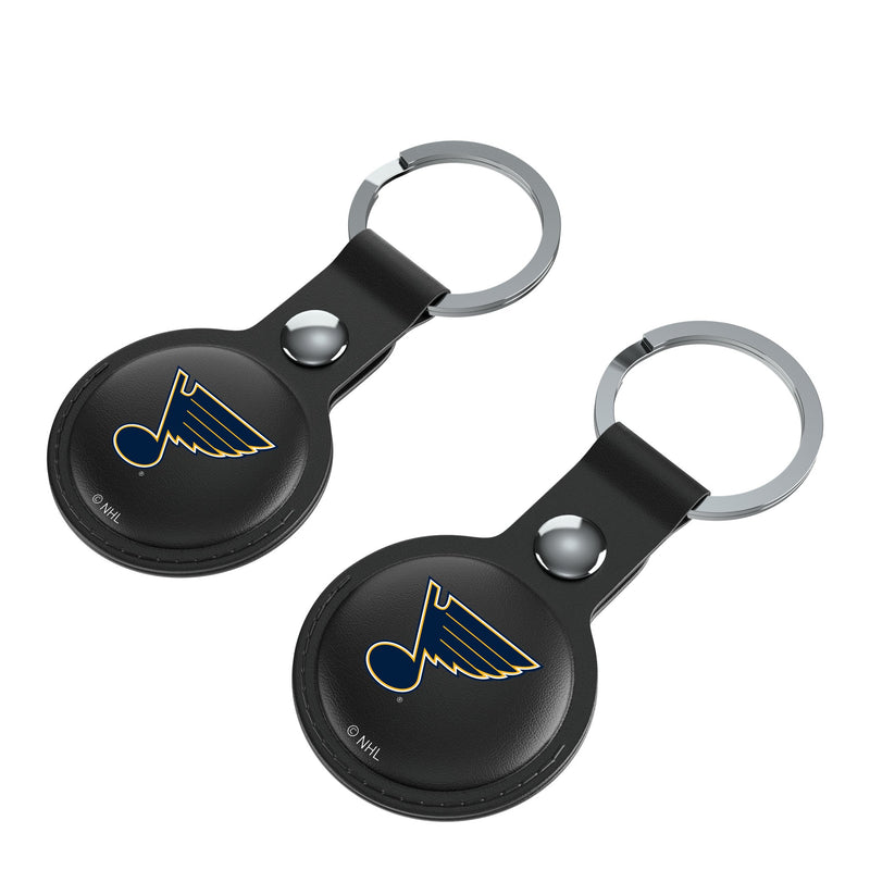 St. Louis Blues Insignia AirTag Black Airtag Holder 2-Pack Iso.Jpg