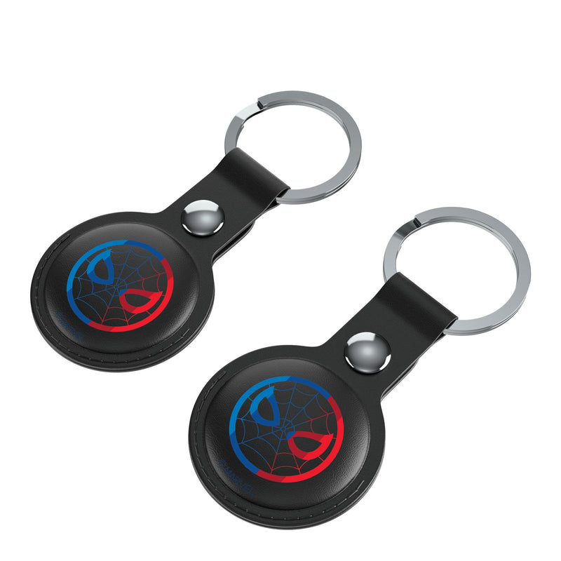 Marvel Spider-Man Sigil AirTag Black Airtag Holder 2-Pack Iso.Jpg