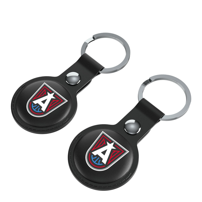 Atlanta Dream Insignia AirTag Black Airtag Holder 2-Pack Iso.Jpg