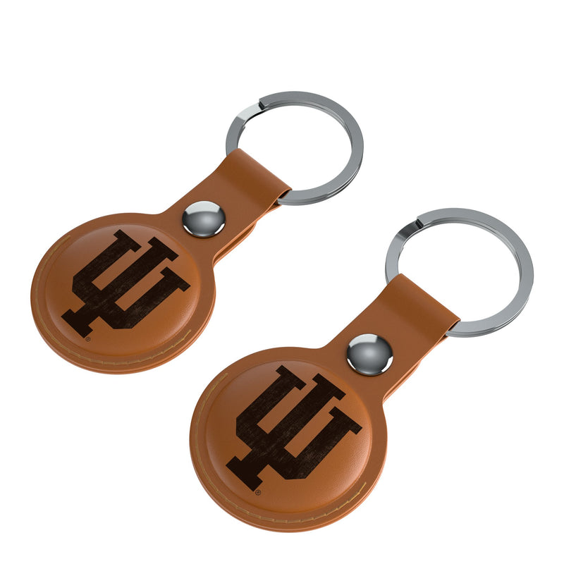 Indiana University Hoosiers Burn AirTag Brown Airtag Holder 2-Pack Iso.Jpg