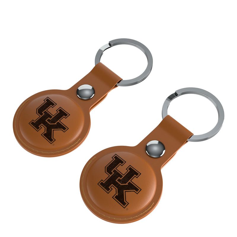 University of Kentucky Wildcats Burn AirTag Brown Airtag Holder 2-Pack Iso.Jpg