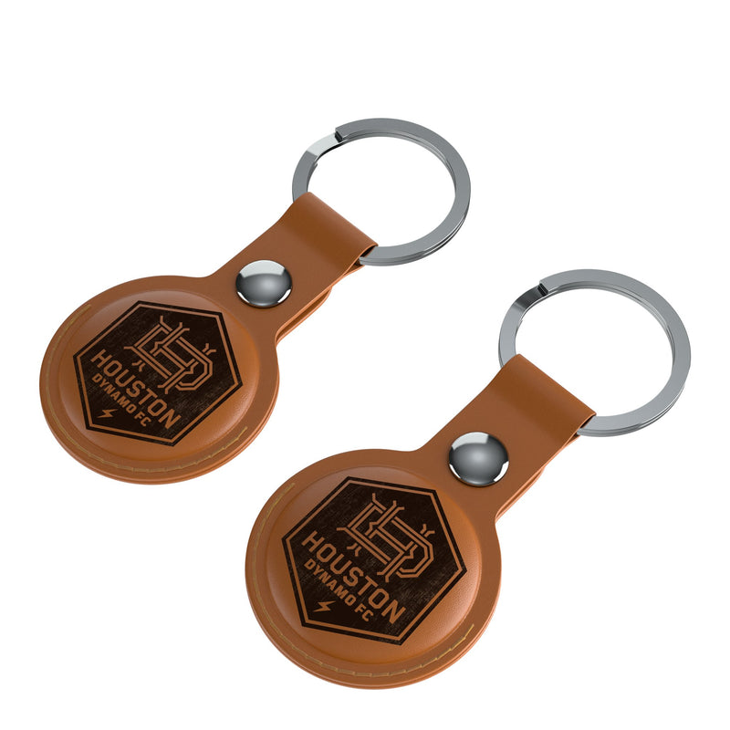 Houston Dynamo  Burn AirTag Brown Airtag Holder 2-Pack Iso.Jpg