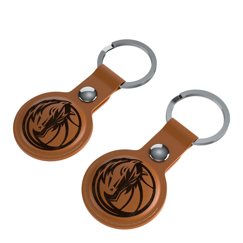 Dallas Mavericks Burn AirTag Brown Airtag Holder 2-Pack Iso.Jpg