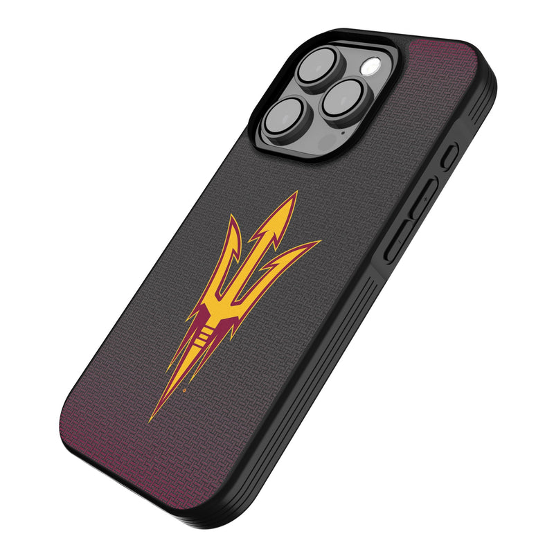 Arizona State University Sun Devils Linen iPhone Bump Phone Case for Apple iPhone Iso.Jpg