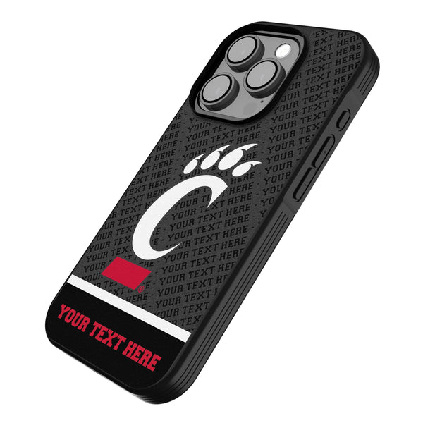 University of Cincinnati Bearcats Personalized EndZone Plus iPhone Bump Phone Case for Apple iPhone Iso.Jpg