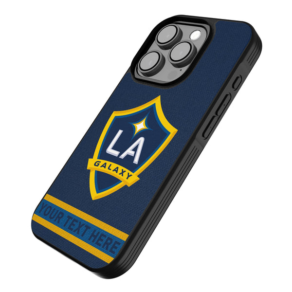 LA Galaxy Personalized Stripe iPhone Bump Phone Case for Apple iPhone Iso.Jpg