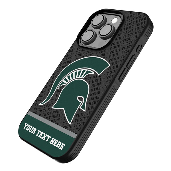 Michigan State University Spartans Personalized EndZone Plus iPhone Bump Phone Case for Apple iPhone Iso.Jpg
