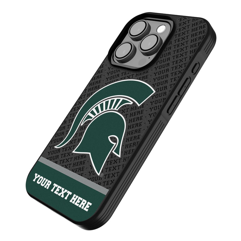 Michigan State University Spartans Personalized EndZone Plus iPhone Bump Phone Case for Apple iPhone Iso.Jpg