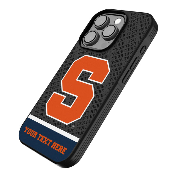 Syracuse University Orange Personalized EndZone Plus iPhone Bump Phone Case for Apple iPhone Iso.Jpg