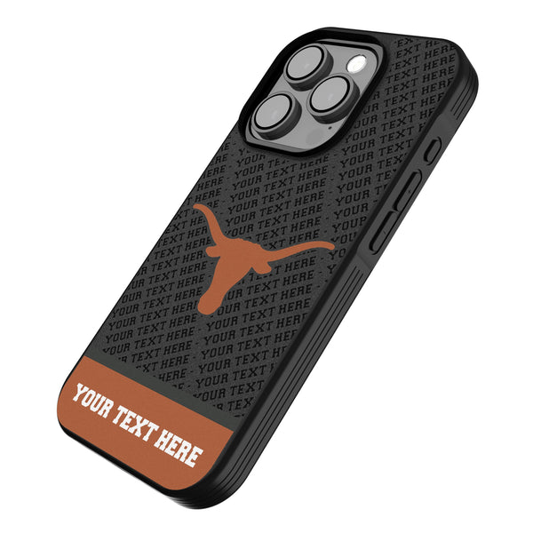 University of Texas Longhorns Personalized EndZone Plus iPhone Bump Phone Case for Apple iPhone Iso.Jpg