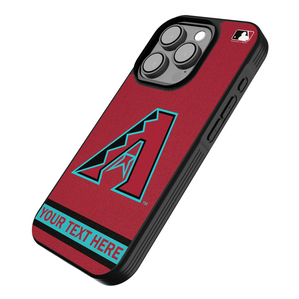 Arizona Diamondbacks Personalized Stripe iPhone Bump Phone Case for Apple iPhone Iso.Jpg
