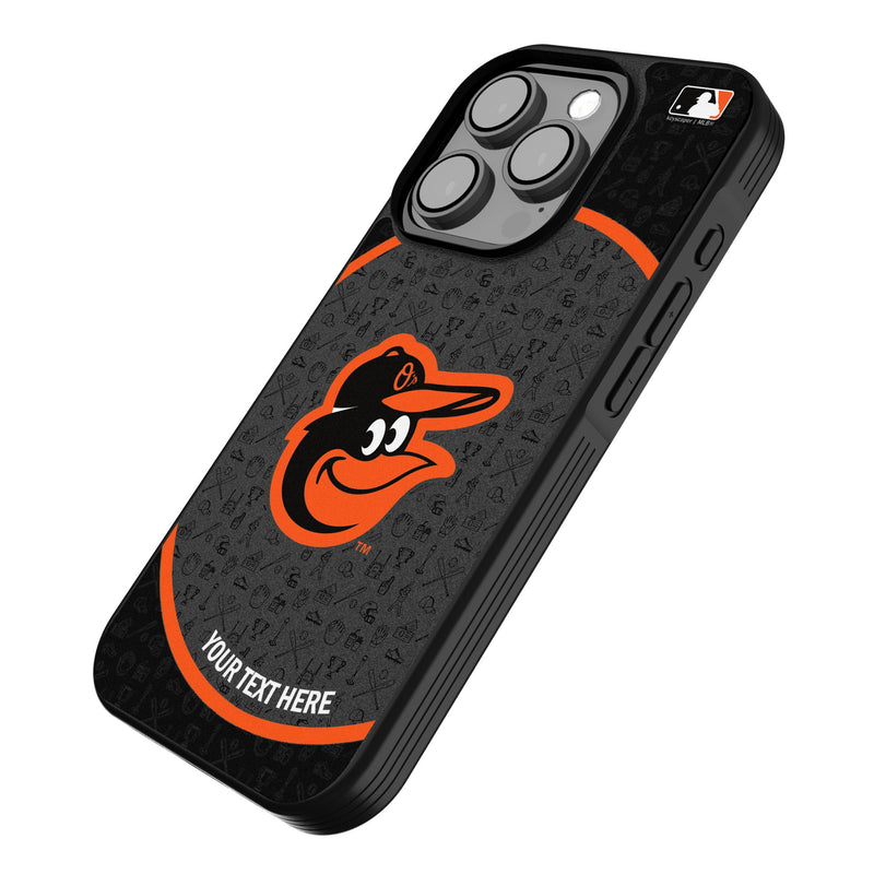 Baltimore Orioles Personalized Circle iPhone Bump Phone Case for Apple iPhone Iso.Jpg