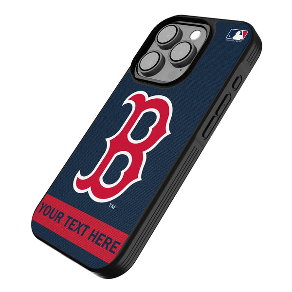 Boston Red Sox Personalized Stripe iPhone Bump Phone Case for Apple iPhone Iso.Jpg