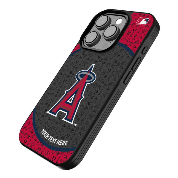 Los Angeles Angels Personalized Circle iPhone Bump Phone Case for Apple iPhone Iso.Jpg